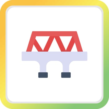 Bridge Creative Icon Design vector