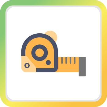 Measure Tape Creative Icon Design vector