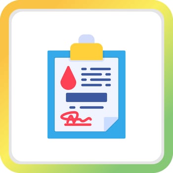 Blood Donor Creative Icon Design vector
