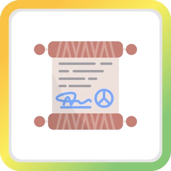 Peace Treaty Creative Icon Design vector