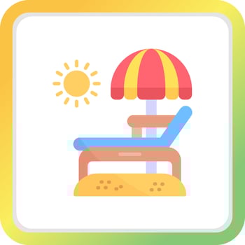 Lounger Creative Icon Design vector
