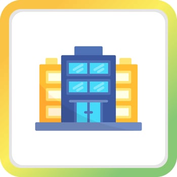 Office Building Creative Icon Design vector