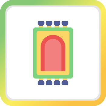 Prayer Rug Creative Icon Design vector
