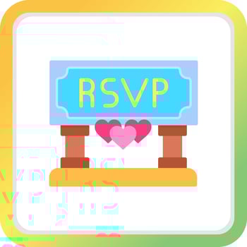 Rsvp Creative Icon Design vector