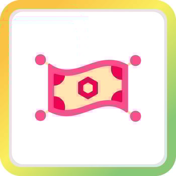 Magic Carpet Creative Icon Design vector