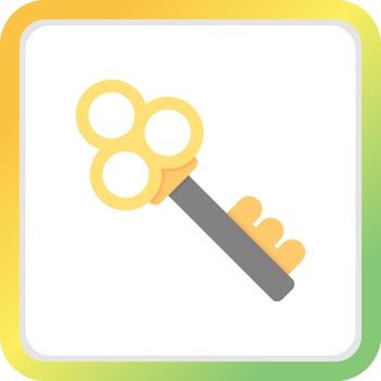 Key Creative Icon Design vector