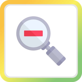 Zoom Out Creative Icon Design vector