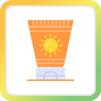 Sun Cream Creative Icon Design vector