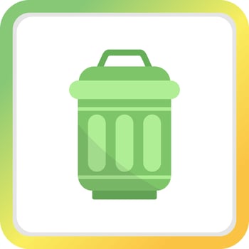 Trash Bin Creative Icon Design vector