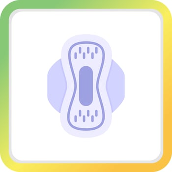 Sanitary Napkin Creative Icon Design vector