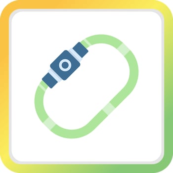 Carabiner Creative Icon Design vector