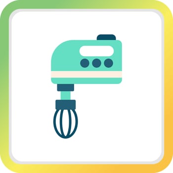 Hand Mixer Creative Icon Design vector