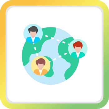 Around The World Creative Icon Design vector