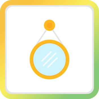 Mirror Creative Icon Design vector
