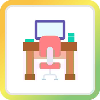 Workplace Creative Icon Design vector