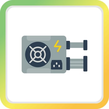 Power Supply Creative Icon Design vector