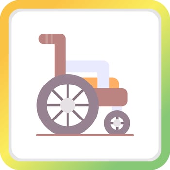 Wheelchair Creative Icon Design vector
