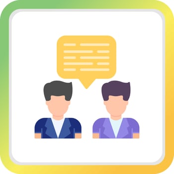 Dialogue Creative Icon Design vector