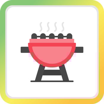Grill Creative Icon Design vector