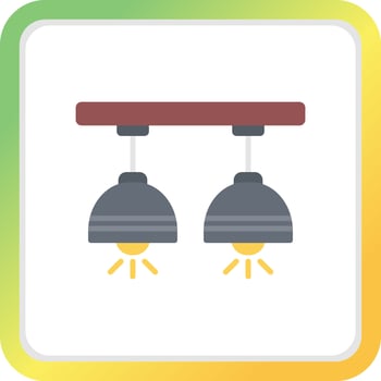 Ceiling Lamp Creative Icon Design vector