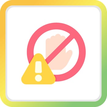 Restriction Creative Icon Design vector