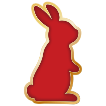Chinese New Year Red Rabbit Frame. png