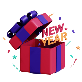 3D New Year Icon Pack png