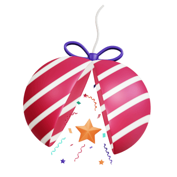 3D New Year Icon Pack png