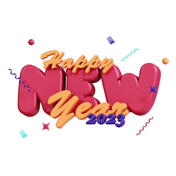 3D New Year Icon Pack png