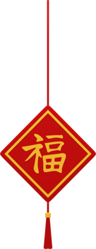 3d render chinese new year greeting card png