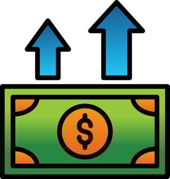 Profits Vector Icon Design