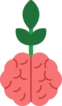 Mental Growth Vector Icon Design