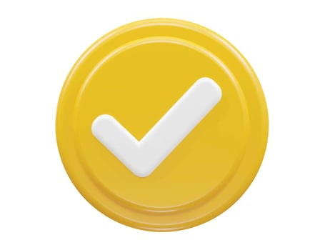 Verified icon 3d vector