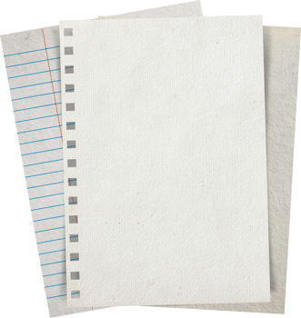 Old paper stack png