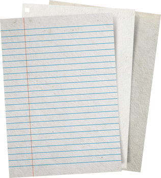 Old paper stack png