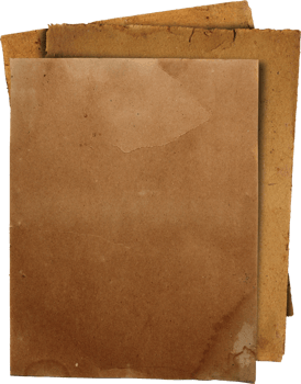 Old paper stack png