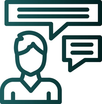 Inner Dialogue Vector Icon Design