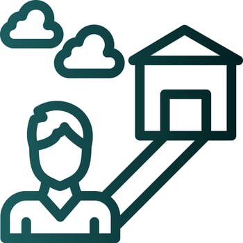 Loneliness Vector Icon Design