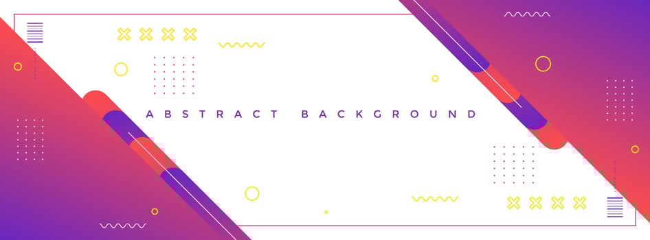 background banner. full color, white and gradation .geometric effect vector