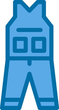 Coverall Clothes Vector Icon Design