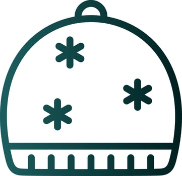 Winter Cap Vector Icon Design