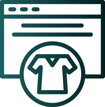 Search Clothes Vector Icon Design