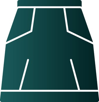 Skirt Vector Icon Design