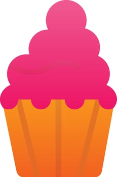 Cupcake Vector Icon Design