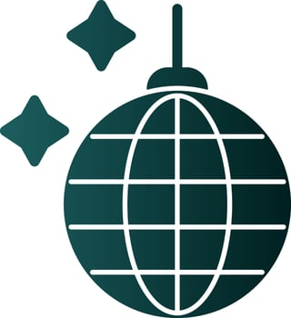 Disco Ball Vector Icon Design