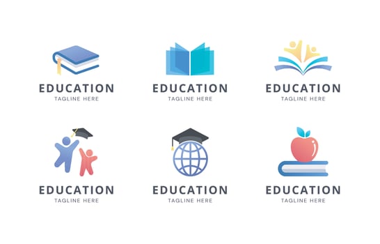 Education Logo Set vector