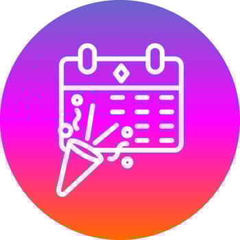 New Year Calendar Vector Icon Design