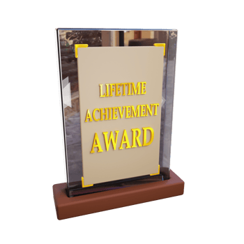 lifetime achievement award 3d png