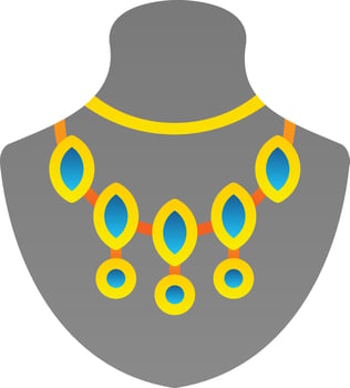 Necklace Vector Icon Design