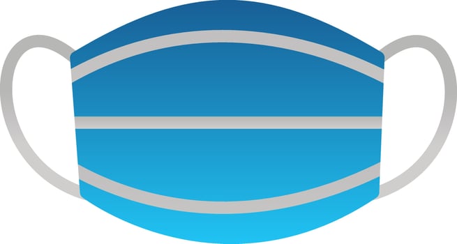 Face Mask Vector Icon Design